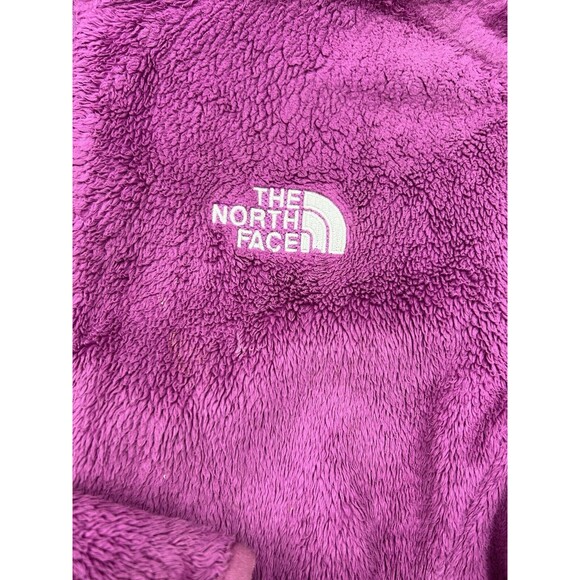 The North Face Osito Jacket Womens M Purple Fleece Teddy Fuzzy Sherpa - Picture 2 of 8